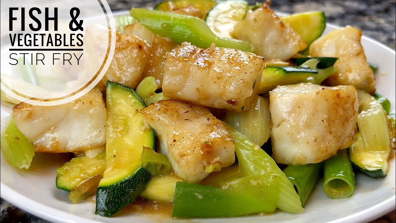 Fish And Vegetables Stir Fry  | Quick, Easy And Healthy Cod Fillet Stir Fry Recipe img